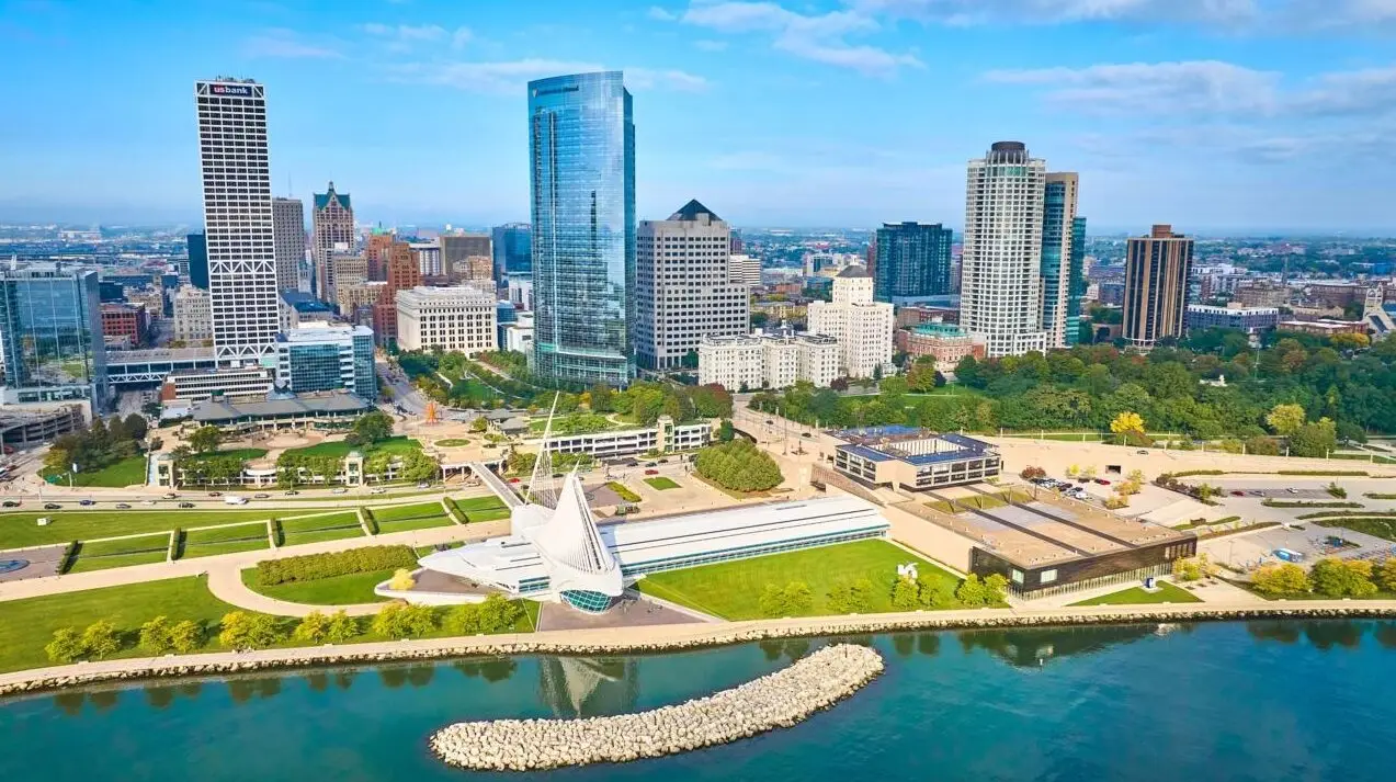 Milwaukee skyline and waterfront